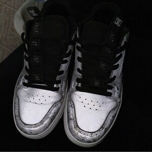 Mandalorian edition DC skate shoes silver 10.5